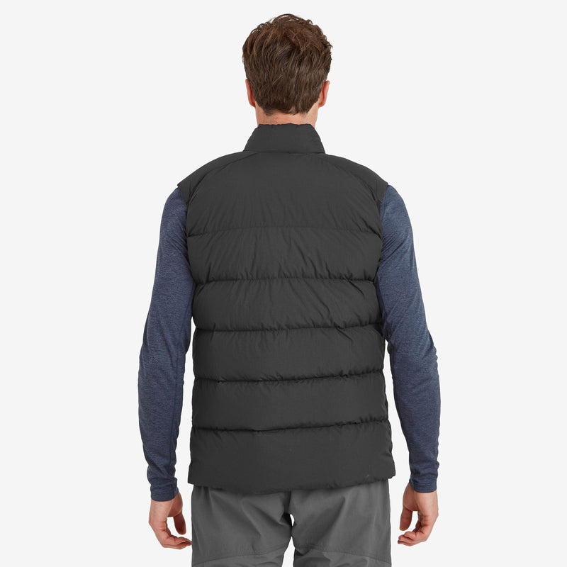 Montane Tundra Daunenweste Herren Schwarz | EHIO-64032